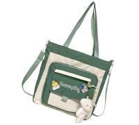 Shool Girl - Bolso bandolera para ordenador portátil | Bolsa de viaje para gimnasia, bolso de hombro, bolso de hombro estético, bonito bolso de trabajo con montura grande