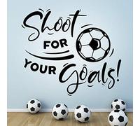 Shoot for Your Goals - Adhesivo mural de pared para niños, murales de sala de estar, pósteres de vinilo para niños, decoración de cocina, accesorios de arte, calcomanías para paredes, dormitorios de