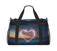 Shooting Star - Bolsa de viaje con estampado de corazón versátil y funcional para actividades al aire libre