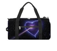 Shooting Star Heart - Bolsa de gimnasio para hombres y mujeres, impermeable, bolsa de lona grande para viajes y entrenamiento