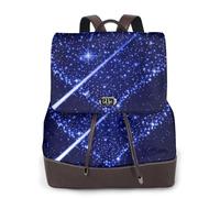 Shooting Star Heart - Mochila de cuero para mujer, bolsa para libros de escuela secundaria y universidad, mochila ligera e informal para cada temporada