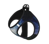 Shooting Star - Juego de correa de arnés con estampado de corazón para gato y perro, chaleco reflectante ajustable a prueba de fugas con malla suave y transpirable, para mascotas pequeñas y cachorros