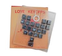 SHOOYIO 21Key - Teclas translúcidas de altura original con diseño de mariposa para un excelente efecto de retroiluminación en condiciones de poca luz, tecla de mariposa de corazón