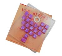 SHOOYIO 21Key - Teclas translúcidas de altura original con diseño de mariposa para un excelente efecto de retroiluminación en condiciones de poca luz, tecla de mariposa de corazón