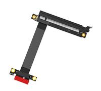 SHOOYIO 25 cm PCIE3.0 X16 a 1 x Cable elevador PCIExpress PCIE X16 extensor de codo en ángulo recto GPU Cable extensor
