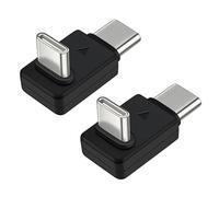 SHOOYIO Adaptador en forma de L doble tipo C a tipo C OTG convertidores para micrófonos Lavaliers e integración de dispositivos, adaptador de micrófonos Lavaliers