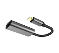 SHOOYIO Adaptador HDMI USB C 4K para portátiles, salida de video de alta resolución, aleación de aluminio/fundición ABS, mejor aislamiento térmico tipo C a adaptador HDMIs