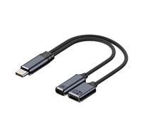 SHOOYIO Cable convertidor tipo C a USB y carga que ofrece salida de música para teléfonos y portátiles, no requiere software adicional tipo C a accesorio USB