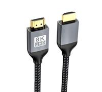 SHOOYIO Cable de puerto HDTV 8K 2.1 de 48 Gbps que ofrece video UHD de 8 K a 60 Hz con EARC dinámico y EARC para sistemas de cine en casa, puerto HDTV de alta velocidad