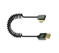 SHOOYIO Cable HDTV 8K a HDTV pequeño con diseño ergonómico para conectar y desconectar fácilmente, garantiza una transmisión estable del cable retráctil de resorte