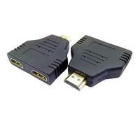 SHOOYIO Cable HDTV de alta velocidad 1080P macho a doble hembra, cable de visualización de video para laptop, proyector, consola de juegos, divisor portátil para juegos