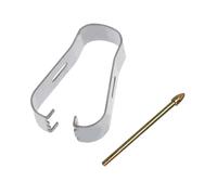 SHOOYIO Cartucho de metal dorado con clip para escribas notables apéndice seguro escritura suave en documentos, forma cónica dorada, recarga