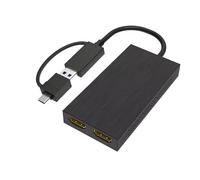 SHOOYIO Convertidor de pantalla USB a transparente de transferencia de datos rápida, compatible con resolución 4K 2K, mejora el adaptador visual para laptop