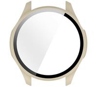 SHOOYIO Funda protectora para reloj inteligente, protector de pantalla de vidrio templado para reloj 5 profesionales, colores surtidos, carcasa dura protectora de policarbonato y vidrio templado