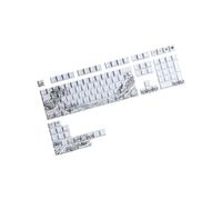 SHOOYIO Fynmi Ukiyo E Teclas artísticas PBT Materiales 127Key Cherry Profile Transparentes Grabado lateral para ANSI ISOs Teclados mecánicos Fynmi Ukiyo E Teclas