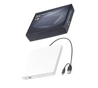 SHOOYIO Grabador de discos USB delgado para máquinas de escritorio y portátiles, transferencia rápida de datos, fácil de transportar, unidad ligera