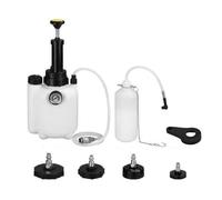 SHOOYIO Herramienta de purga de frenos de 3 litros de capacidad con 4 conectores generales, diseño ergonómico, evacuadores de líquido para mantenimiento automático, purgador de frenos manual para