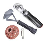 SHOOYIO Juego de pinchazos de neumáticos resistentes con parches de amoladora para una fijación rápida y plana en vehículos, molienda y sellado profesional