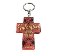 SHOOYIO Llavero de acrílico inoxidable para colgar en el coche, práctico organizador para llevar a diario, llavero de estudiantes, rosso, Talla única