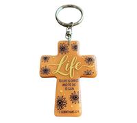 SHOOYIO Llavero de acrílico inoxidable para colgar en el coche, práctico organizador para llevar a diario, llavero de estudiantes, B, Talla única