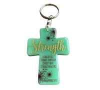 SHOOYIO Llavero de acrílico inoxidable para colgar en el coche, práctico organizador para llevar a diario, llavero de estudiantes, verde, Talla única