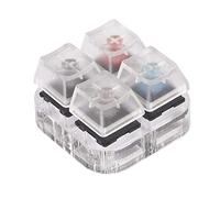 SHOOYIO Llavero de interruptor mecánico de 4 teclas retroiluminado para interruptores de teclado, kit probador para probador de teclado MX