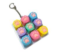 SHOOYIO Llavero de silicona colorido con comentarios táctiles para adultos y estudiantes, portátil, juguete antiestrés