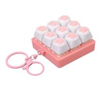 SHOOYIO Llavero de teclado de juguete silencioso para aliviar el estrés para oficina, escuela, viajes, hombres y mujeres, regalos para aliviar el estrés