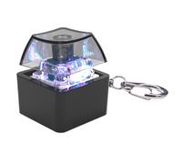 SHOOYIO Llavero probador de teclas mecánicas de 1 tecla con iluminación LED para reducir el estrés y relajarse, para aliviar el estrés en el hogar u oficina