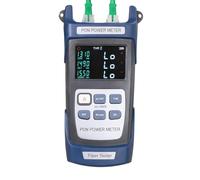 SHOOYIO Medidor de potencia portátil de fibra óptica para pruebas de campo, amplios rangos de medición, herramienta de red PON de mano, medidor de potencia óptica PON