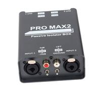 SHOOYIO Mezclador de 2 vías, aislador de sonido, mezclador de ruido, equipo de filtro de tierra, micrófonos, tierra profesional común