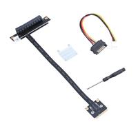 SHOOYIO MiniPCIe a PCIExpress 1X 4XX 8X 16X Cable de conversión elevadores de 270° para compatibilidad de carril PCIExpress Cable elevador