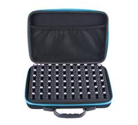 SHOOYIO Práctica funda de transporte de aceites esenciales de EVA con inserto de espuma, contenedor de almacenamiento con capacidad para 60 botellas, bolsa a prueba de polvo y golpes