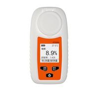 SHOOYIO Refractómetro LCD multiusos de metal y plástico, análisis preciso de pruebas de azúcar de alta precisión para la industria de alimentos y bebidas, refractómetro ABS