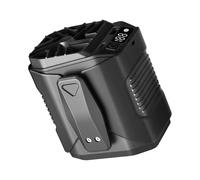 SHOOYIO Ventilador de cinturón portátil con clip portátil de 6000 mAh de viaje, textura ABS, apto para acampar al aire libre y clip de escritorio de viaje
