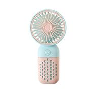 SHOOYIO Ventilador en miniatura recargable por USB para estudiantes, biblioteca, viajes, operaciones silenciosas, dispositivo de refrigeración portátil, ventilador de viaje USB