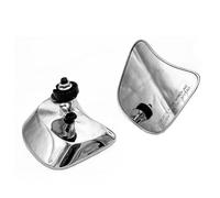 SHOOYIO Vidrio lateral de motocicleta de visión amplia, estructura de absorción de golpes, fácil instalación, actualización del manillar lateral