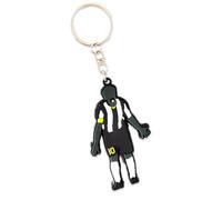 Shop and Solve Llavero de 8 cm de goma con forma del Piero Capitán con lengua superacabada para aficionado juventino, idea regalo para aficionado (llavero)