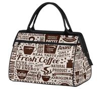 Shop Coffee Travel Duffle Bag for Women Men Kids Girls Pattern Cafe Weekend Overnight Bags 24L Holdall Tote Cabin Bag for Sports Gym Yoga, color, 24 L, Organizador de bolsas