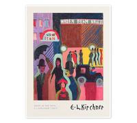 Shop in the Rain Póster de Ernst Ludwig Kirchner 13 x 18 cm Colorido Cuadros Decoración para la pared