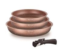 SHOP-STORY Arthur Martin - Juego de 3 estufas de aluminio con mango extraíble (20, 24, 28 cm, todas las luces de inducción, revestimiento antiadherente