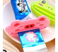 SHOP-STORY - Prensa de tubo dispensador de pasta de dientes en forma de cerdo rosa