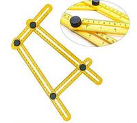 SHOP-STORY - Regla de ángulo plegable multifunción de medición multiángulo, para corte y bricolaje fácil