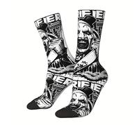 Shop-UP! Calcetines Art The Clown de Terrifier Horror Slash Movie Film Unisex, Negro , M