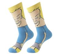 Shop-UP! Calcetines de Bèavìs de Bèavìs and Bùtt-hèad dibujos animados película unisex, Negro , 43
