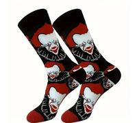 Shop-UP! Calcetines IT Pennywise remake cara negro terror movie film unisex, Negro , 42