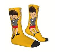 Shop-UP! Calcetines socks Bèavìs and Butthead amarillos Rock, dibujos animados serie animado de culto