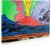 ShopArt Andy Warhol - Cuadro con pintura efecto pinceladas a mano en relieve Vesuvius (vesuvio) Impresión Fine Art sobre lienzo de alta definición, listo para colgar (Cm 50 x 70)
