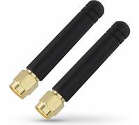 Shopcorp Antena omnidireccional GSM para pulgar con conector recto SMA macho, CDMA y WCDMA, ganancia de 2,5 dBi y 850-2100/2400 MHz (paquete de 2)