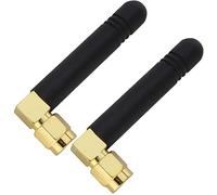 Shopcorp Antena omnidireccional GSM para pulgar con conector SMA macho tipo L, CDMA y WCDMA, ganancia de 2,5 dBi y 850-2100/2400 MHz (paquete de 2)